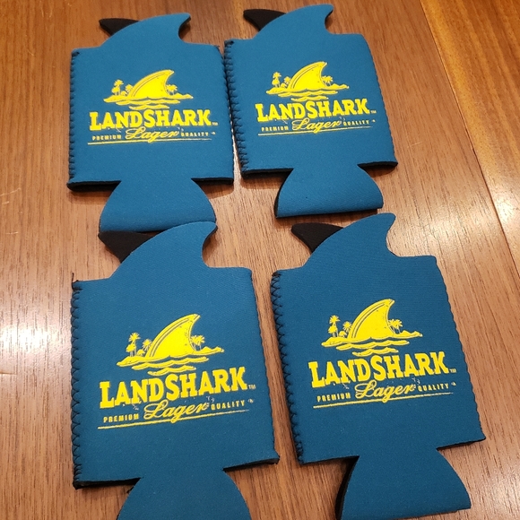 4 Landshark Lager Beer Koozie/Holder - Picture 5 of 5